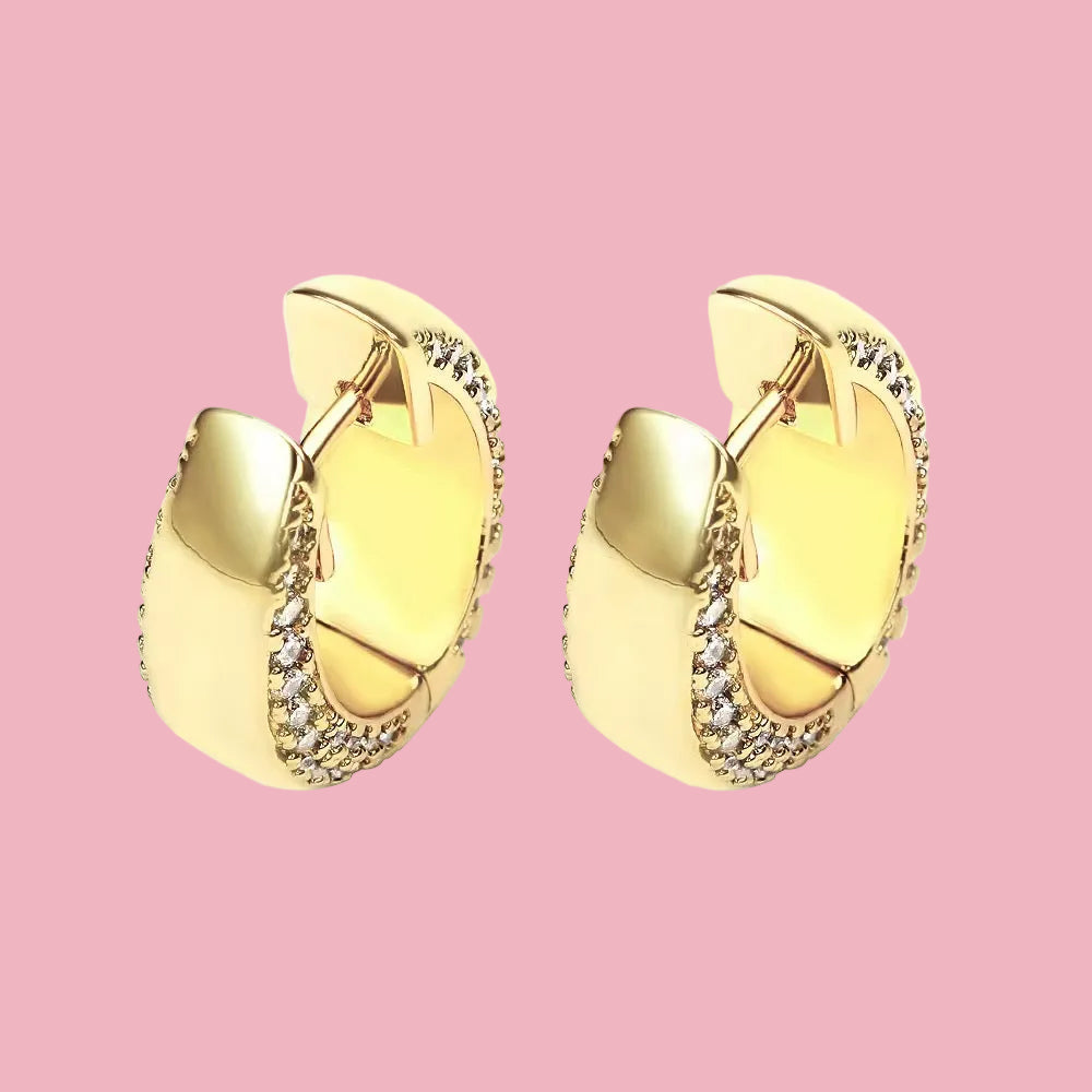 Hoops Zirconia Ovalo Chunky