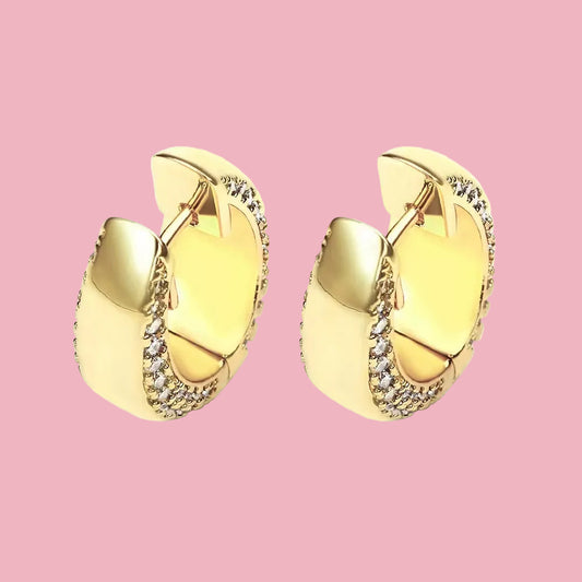 Hoops Zirconia Ovalo Chunky