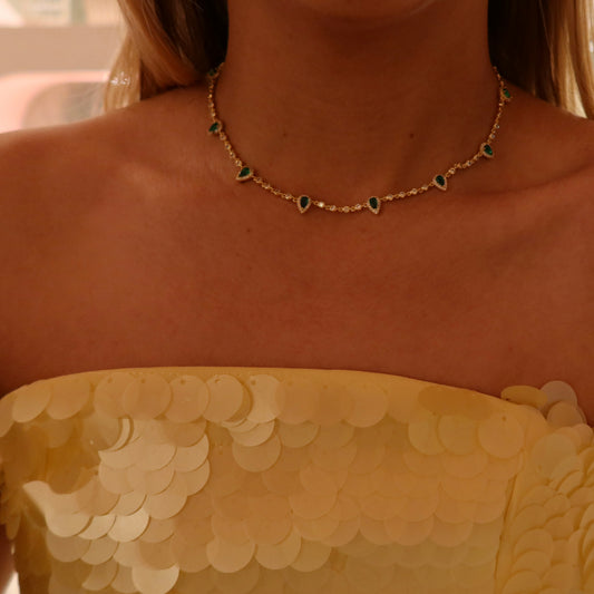 Choker Oval Green