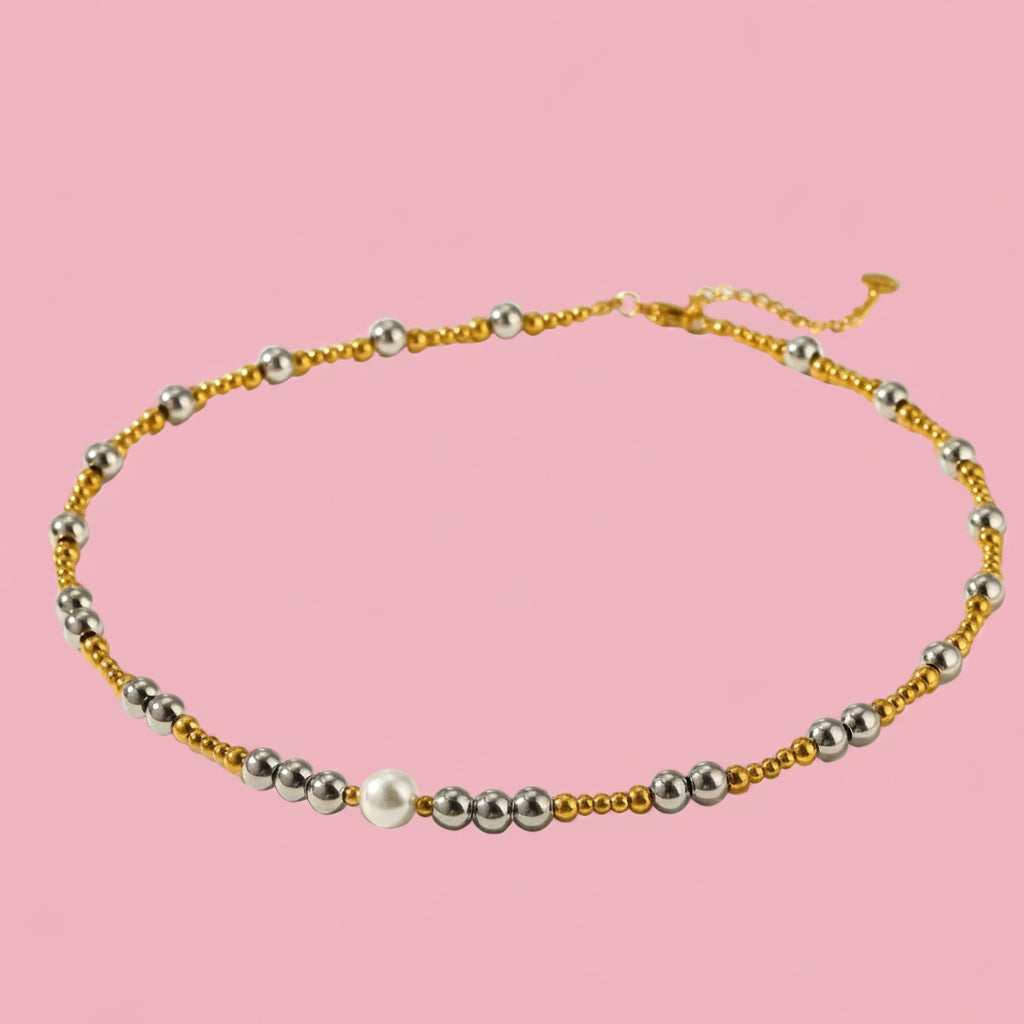 Collar “Pearl GOLD&SILVER”