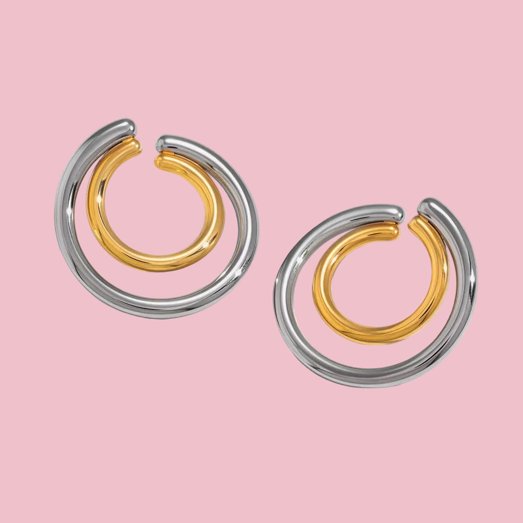 Aretes “Bicolor Aro”