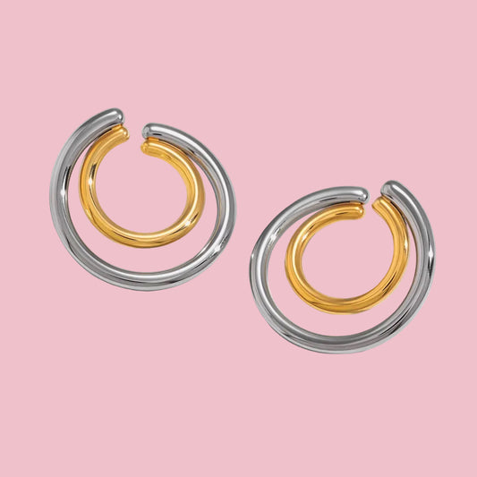 Aretes “Bicolor Aro”