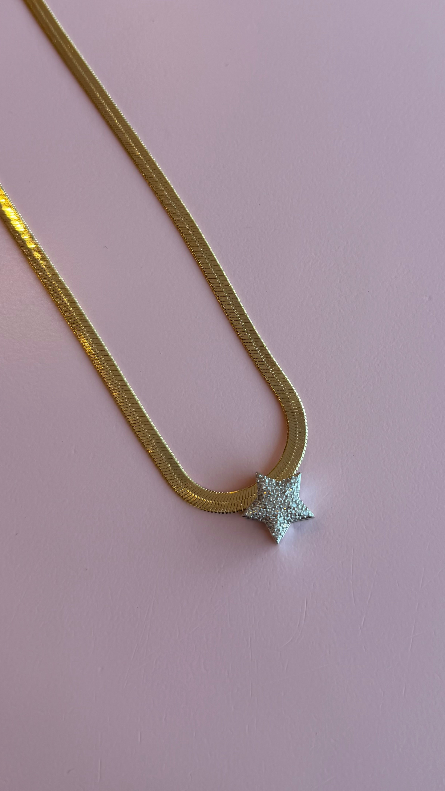 Collar Planchado Estrella Plata