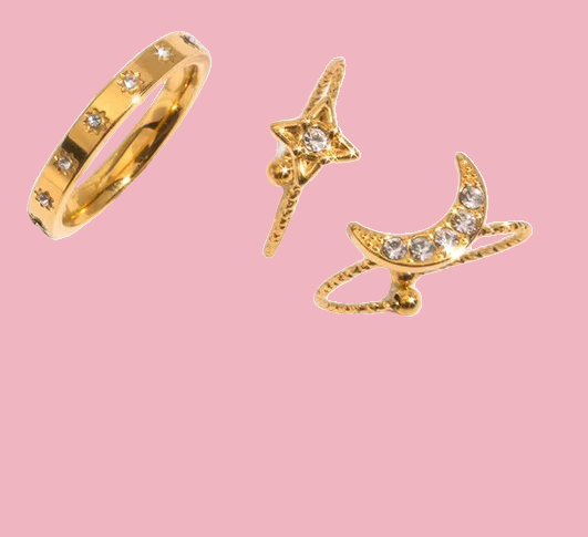 Set de Anillos “Cosmic”