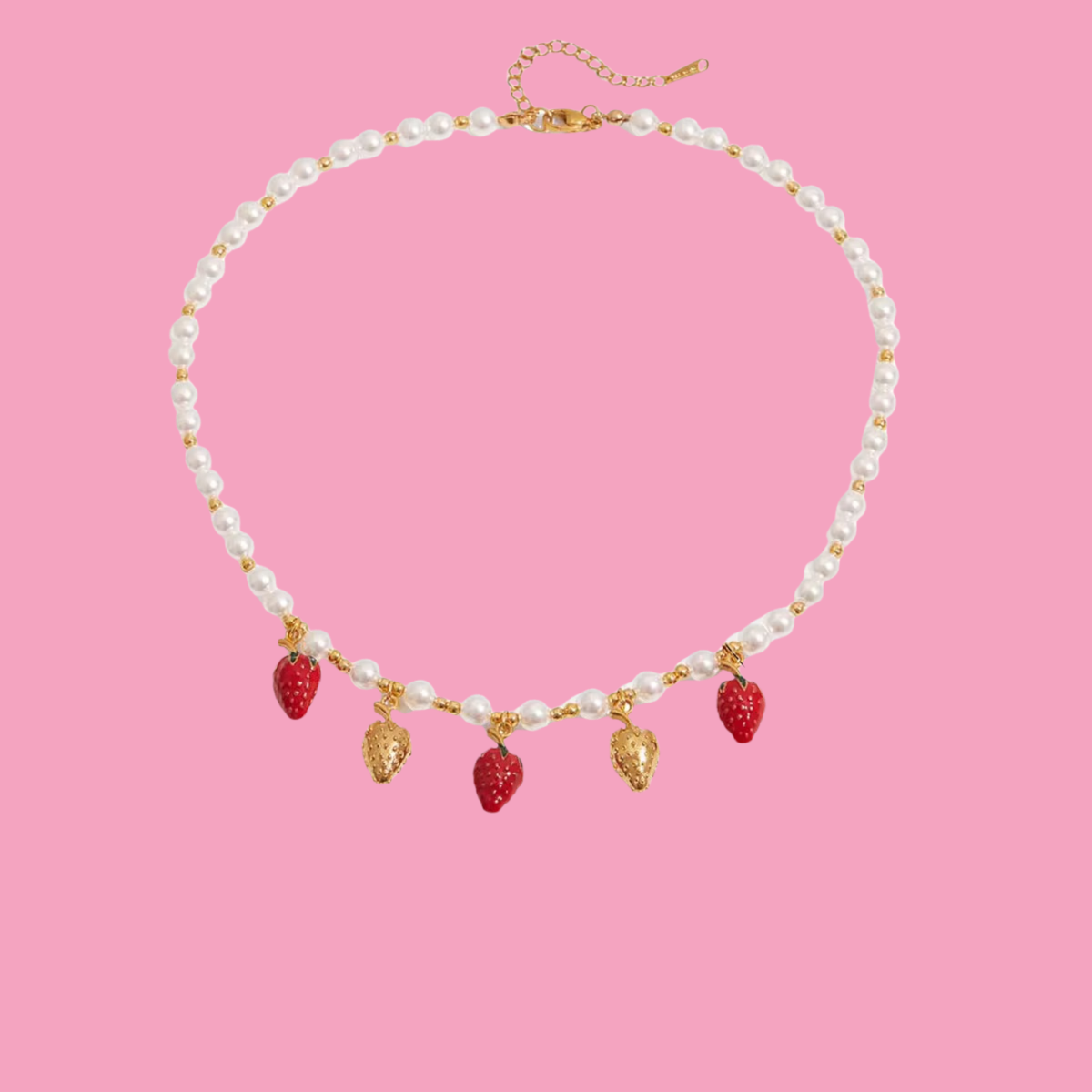 Collar Perlas Fresitas