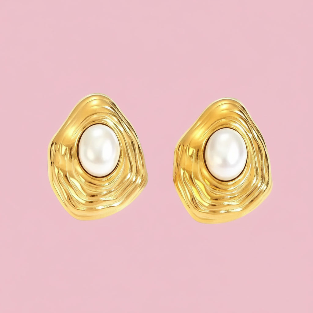 Aretes “Wavy PERLE”