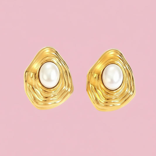 Aretes “Wavy PERLE”
