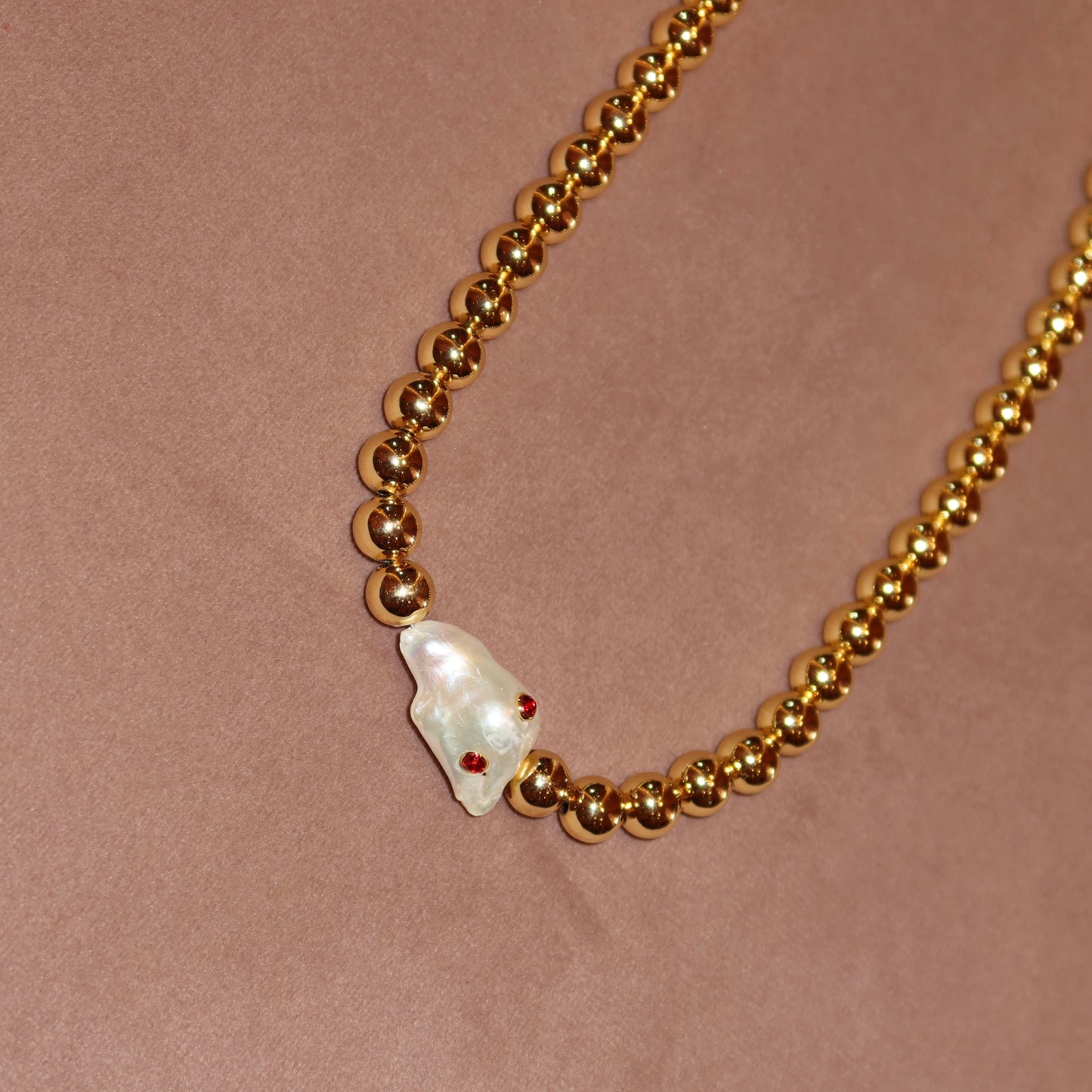 Collar Perla Piedras