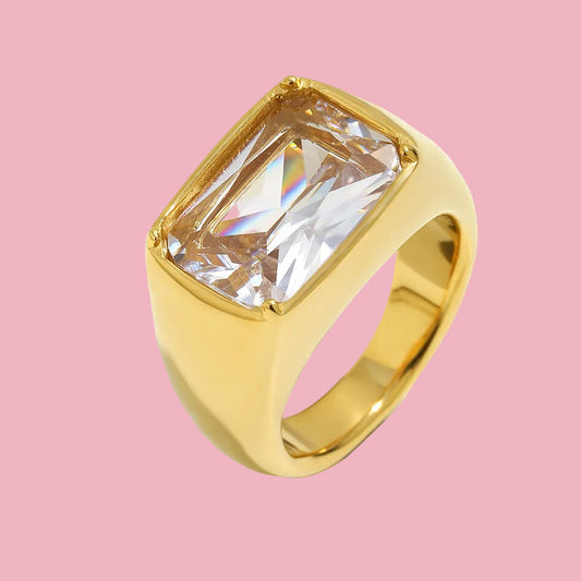 Anillo “Chunky Gem”