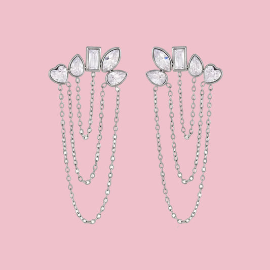 Aretes “Chain Flower”