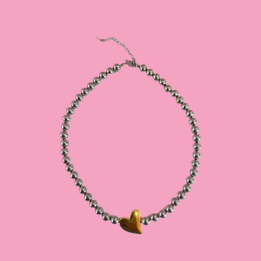 Collar Bicolor Corazon