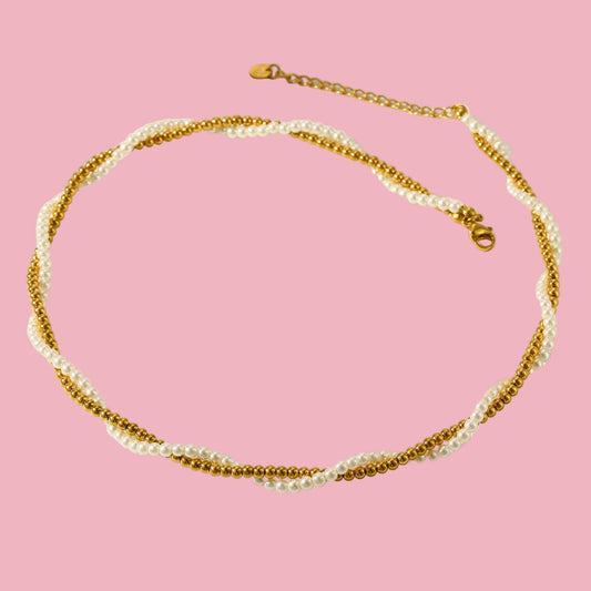 Collar “Twisted-Perls”