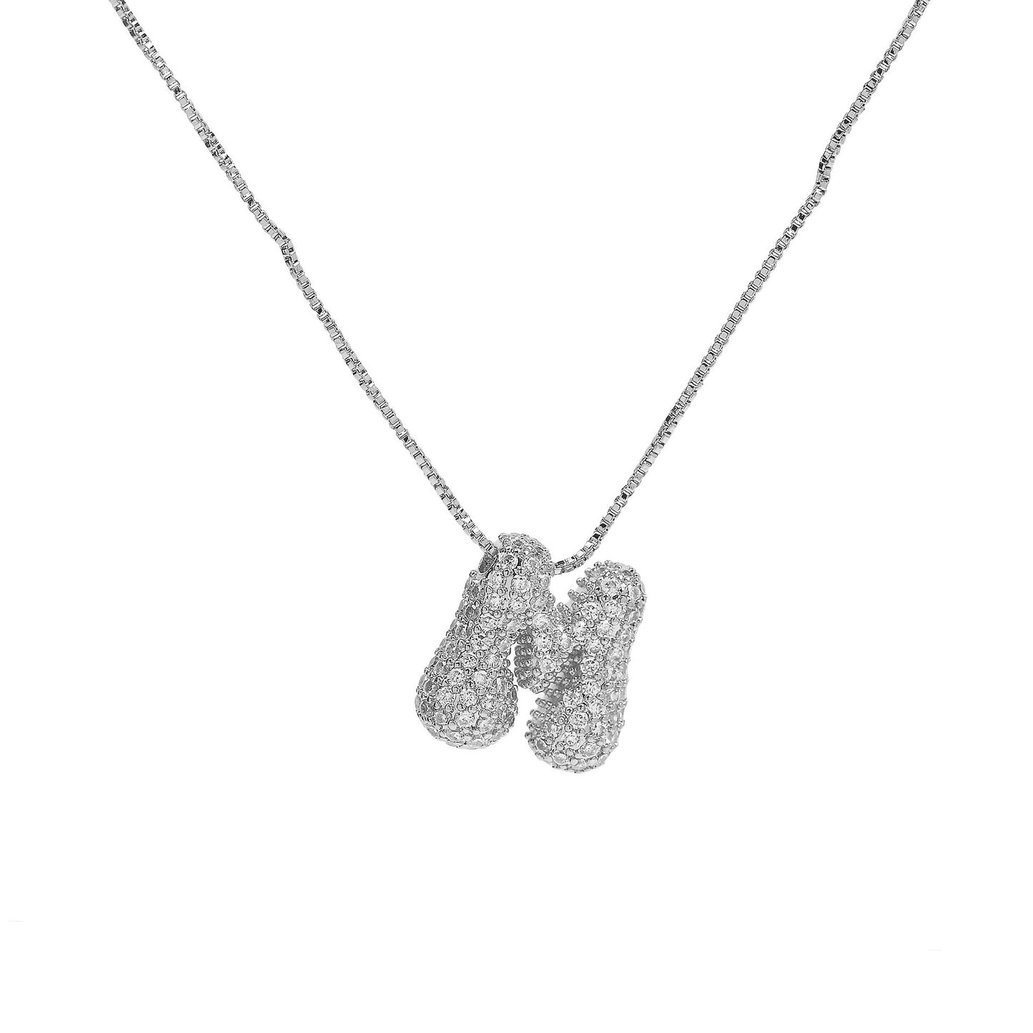 Inicial Mini Hailey Zirconia Plateada