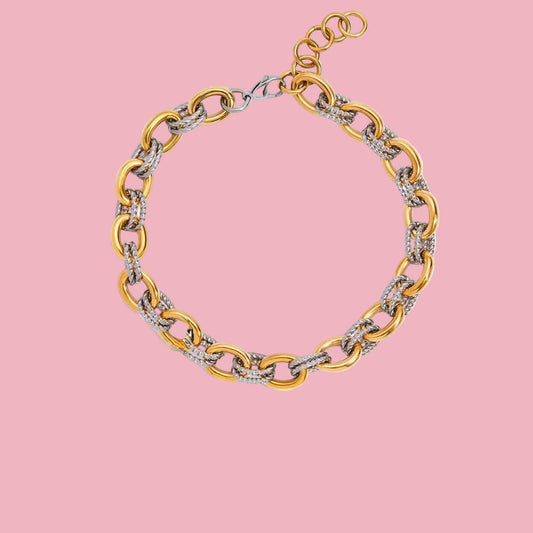 Collar Links Bicolor Chunky