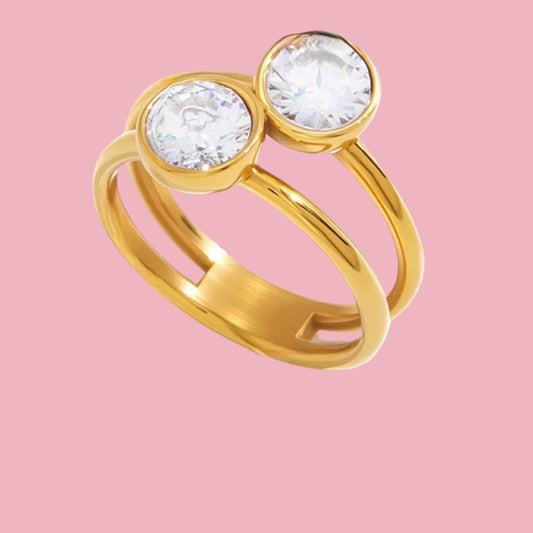 Anillo Double Dot