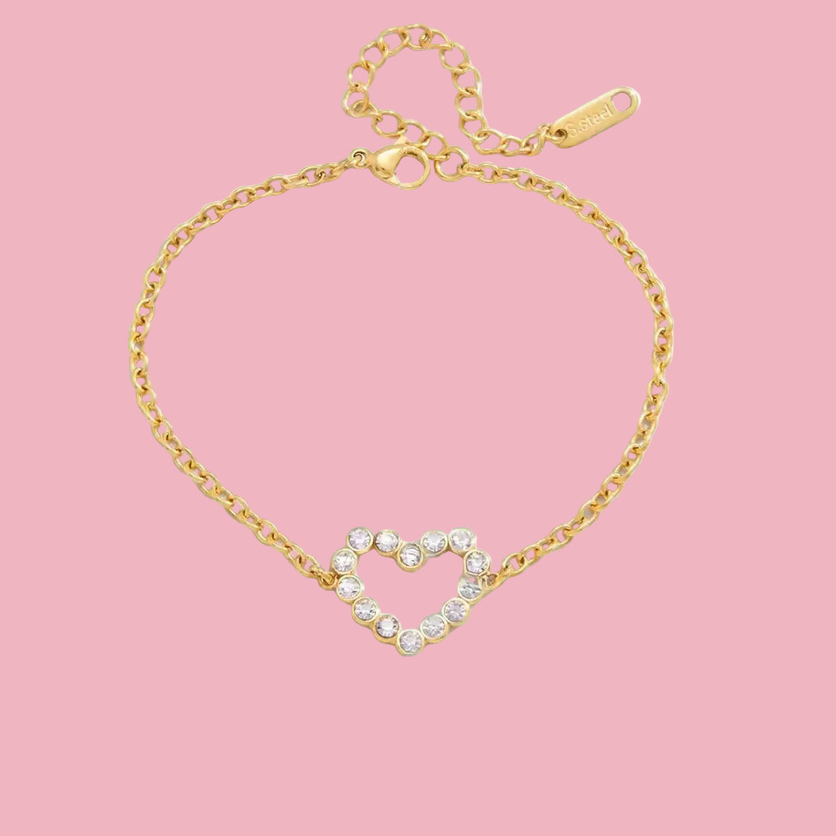 Pulsera Corazon Zirconia