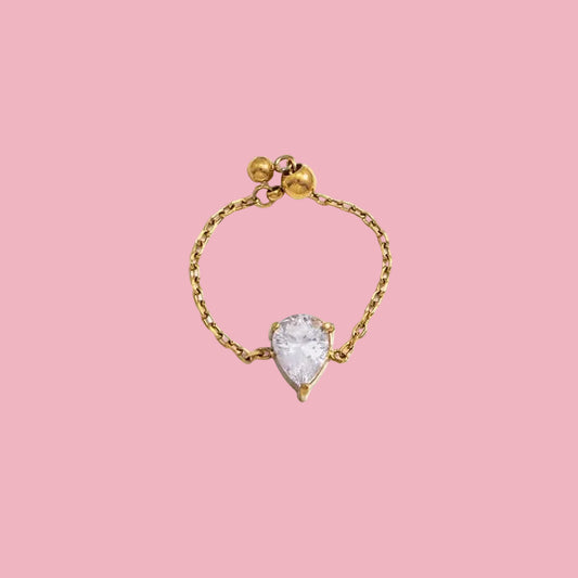 Pinky Ring Piedra Gota