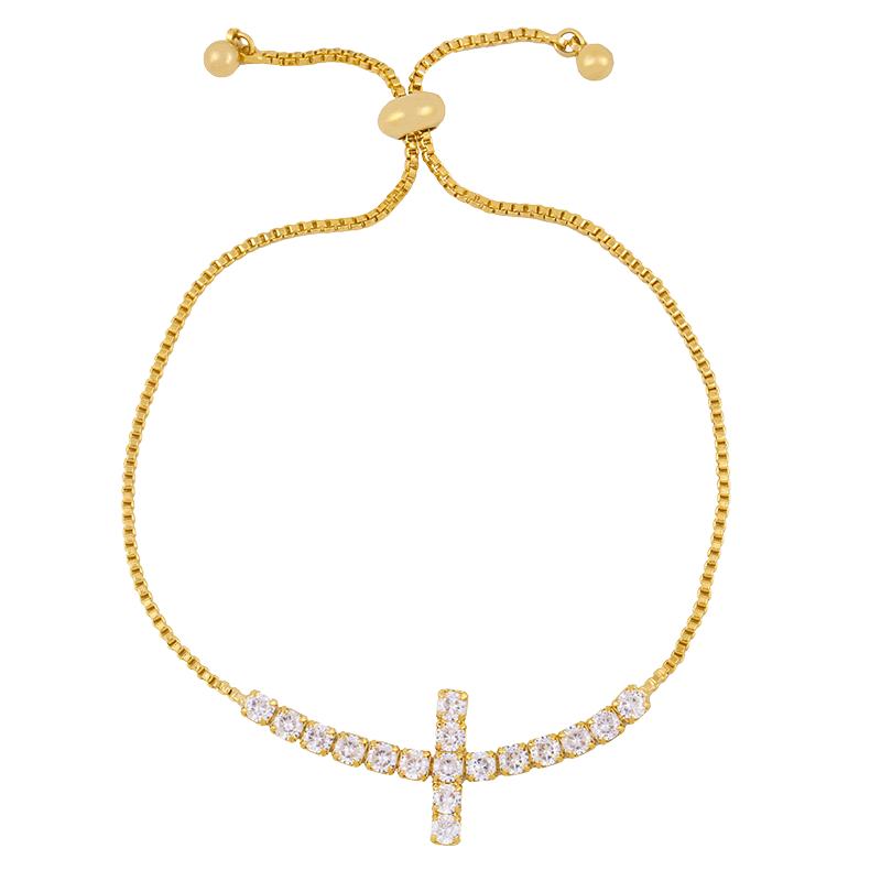 Pulsera Cruz Ajustable