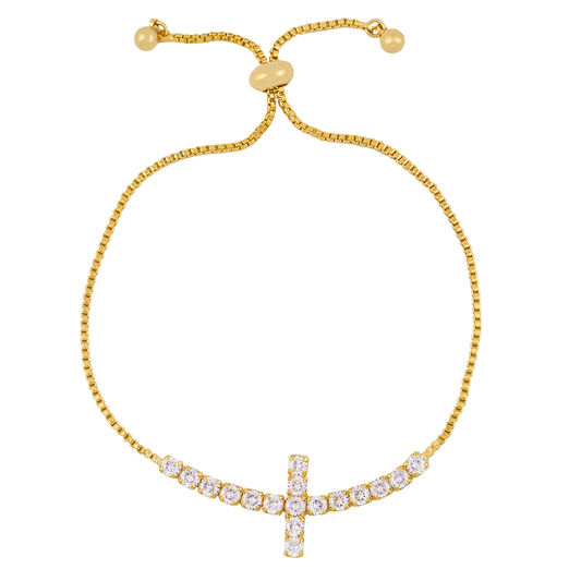 Pulsera Cruz Ajustable