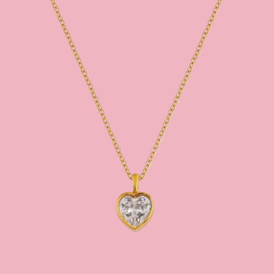 Collar Corazon Zirconia