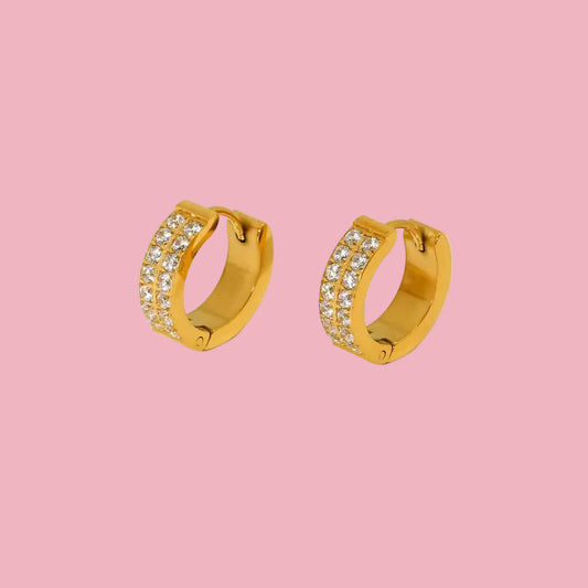 Hoops Doble Zirconia