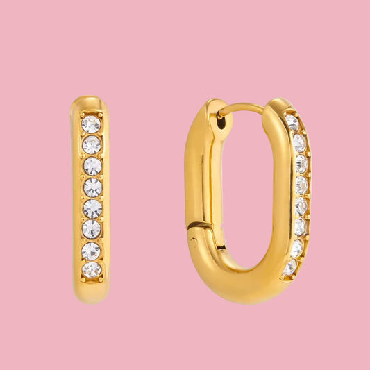 Hoops Cuadro Zirconia Chunky