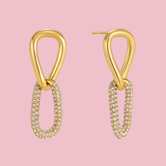 Aretes “Zirconia Twist”