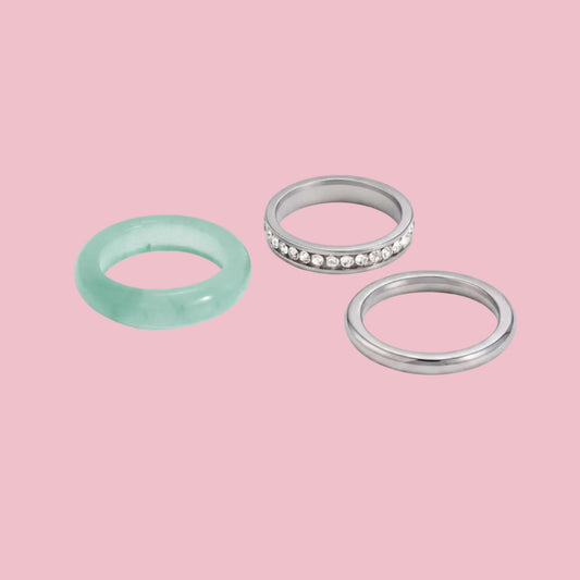 SET “3 Rings Plata”