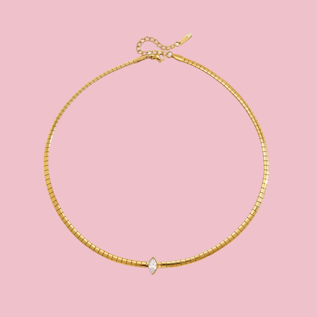 Choker “Corte oval”
