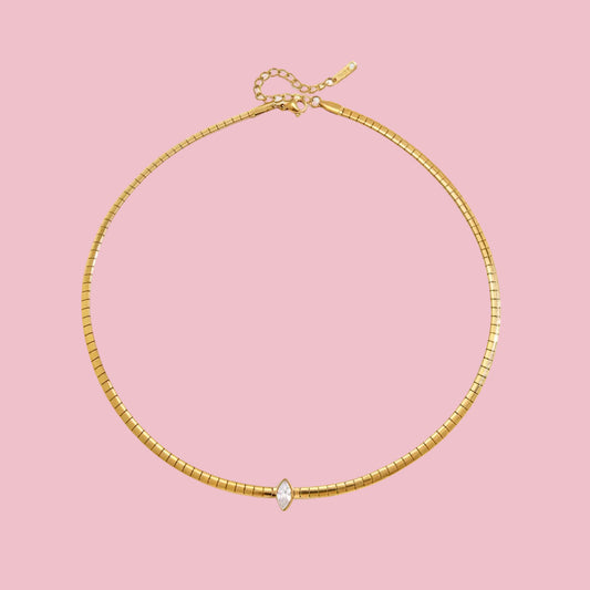 Choker “Corte oval”