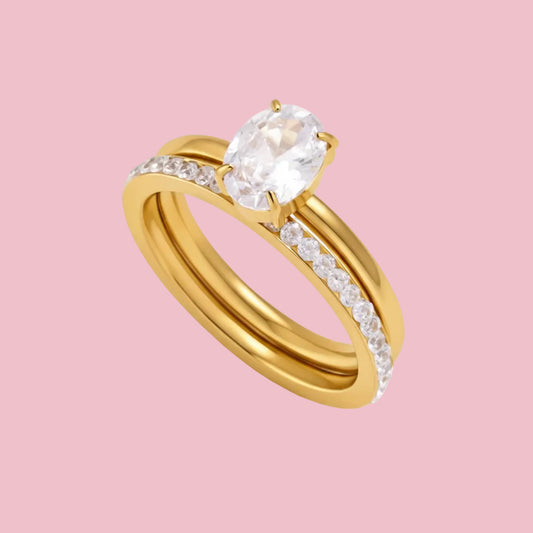 Anillo Doble Óvalo