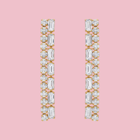 Aretes “Tennis Baguette”