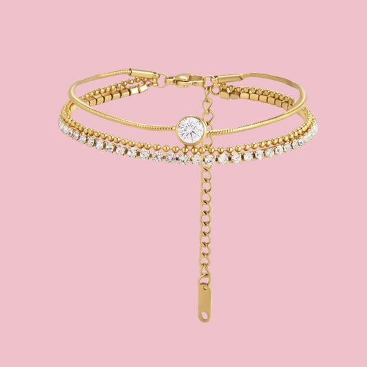 Pulsera Tennis Triple